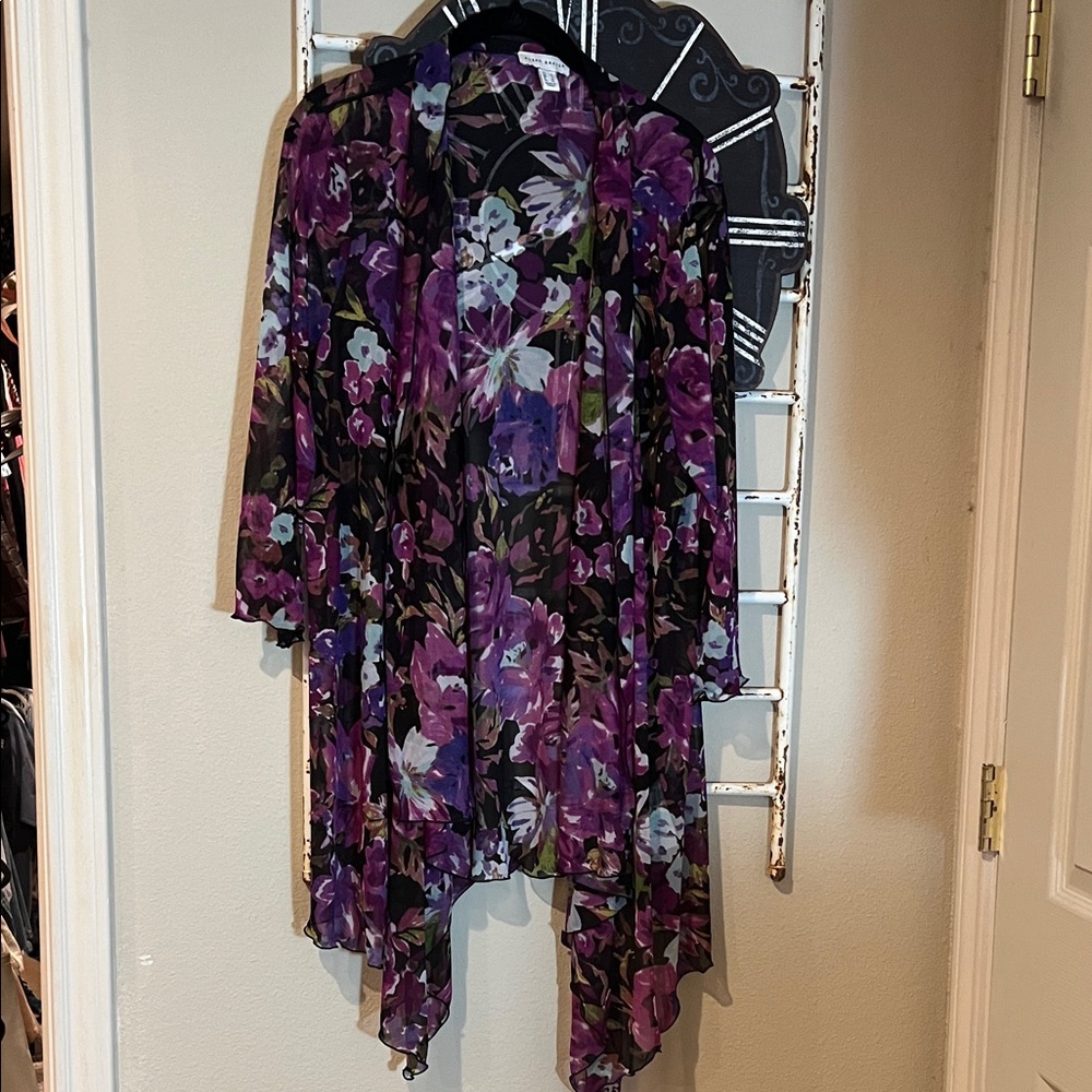 Susan Graver Purple Floral Jacket